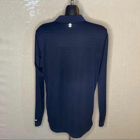 Izod Golf Shirt Long sleeve Navy Size Medium - Picture 2 of 8